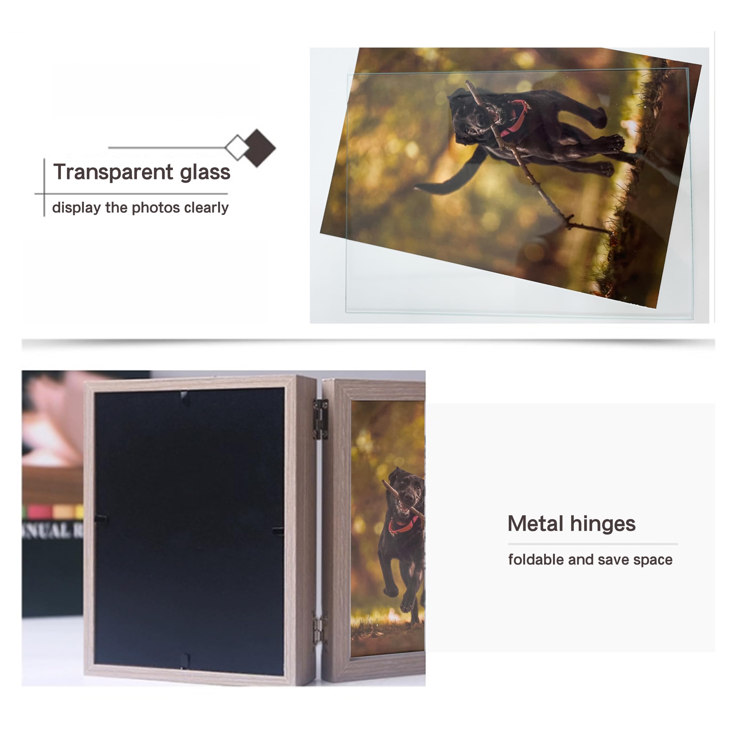 Favonuovy 5x7 frame with 1 inch shadow-depth for keepsakes