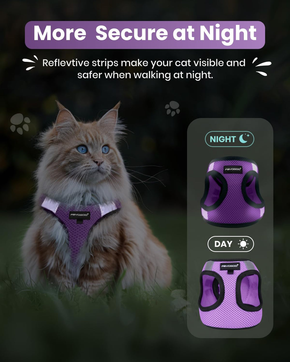 FAYOGOO reflective safety strip enhances visibility at night