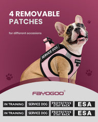 FAYOGOO reflective straps on the vest boost night safety during evening walks