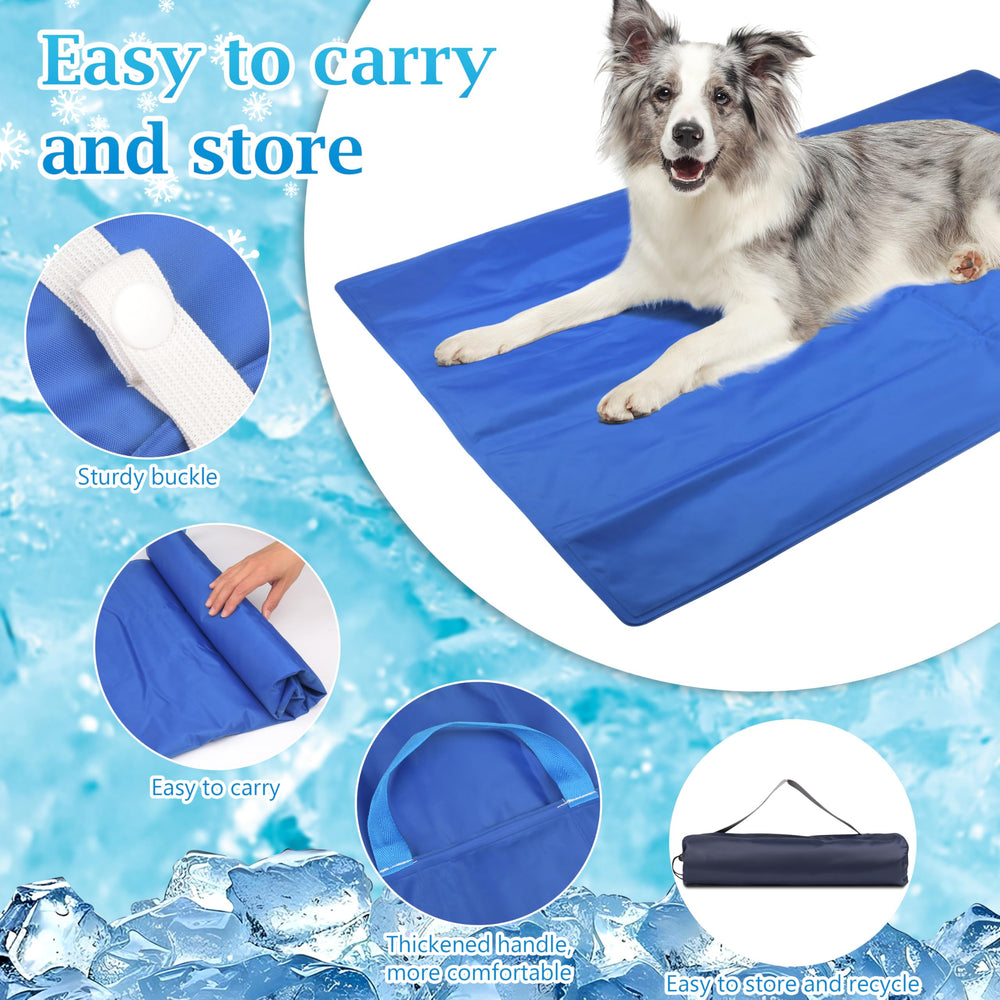 Fayoo mat features carry handle and straps for secure, portable transport.