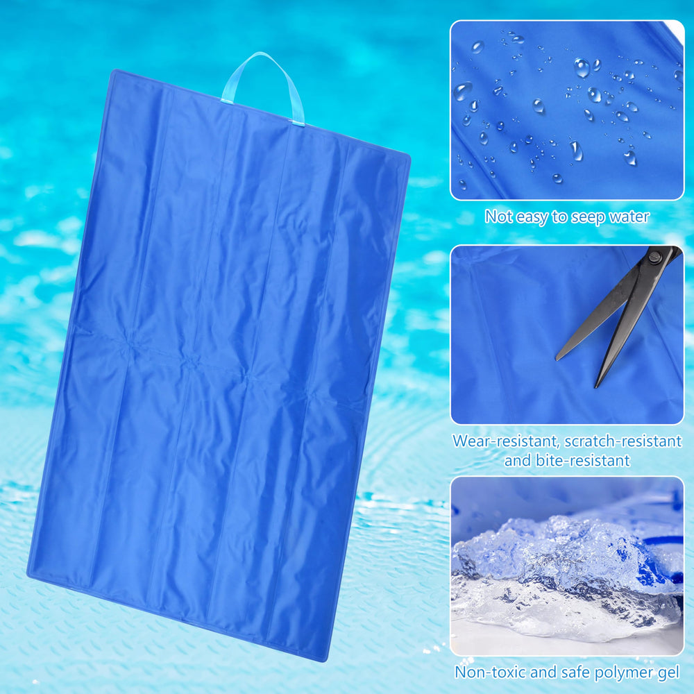Weight-activated cooling gel in Fayoo mat adapts to pet weight for cooling.
