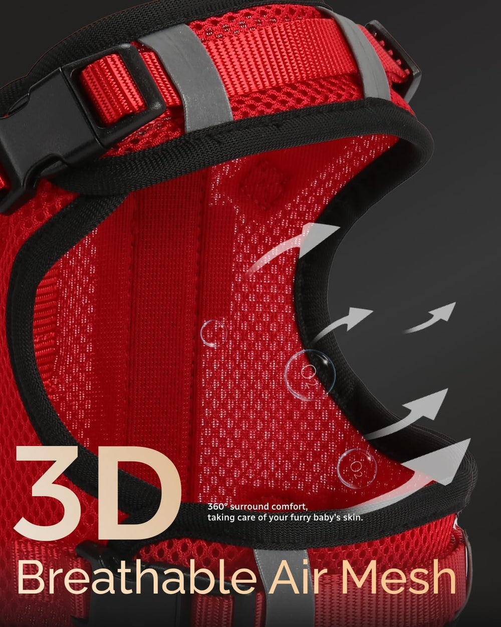FAYOGOO vest with secure side-release buckles for quick, stress-free on/off.