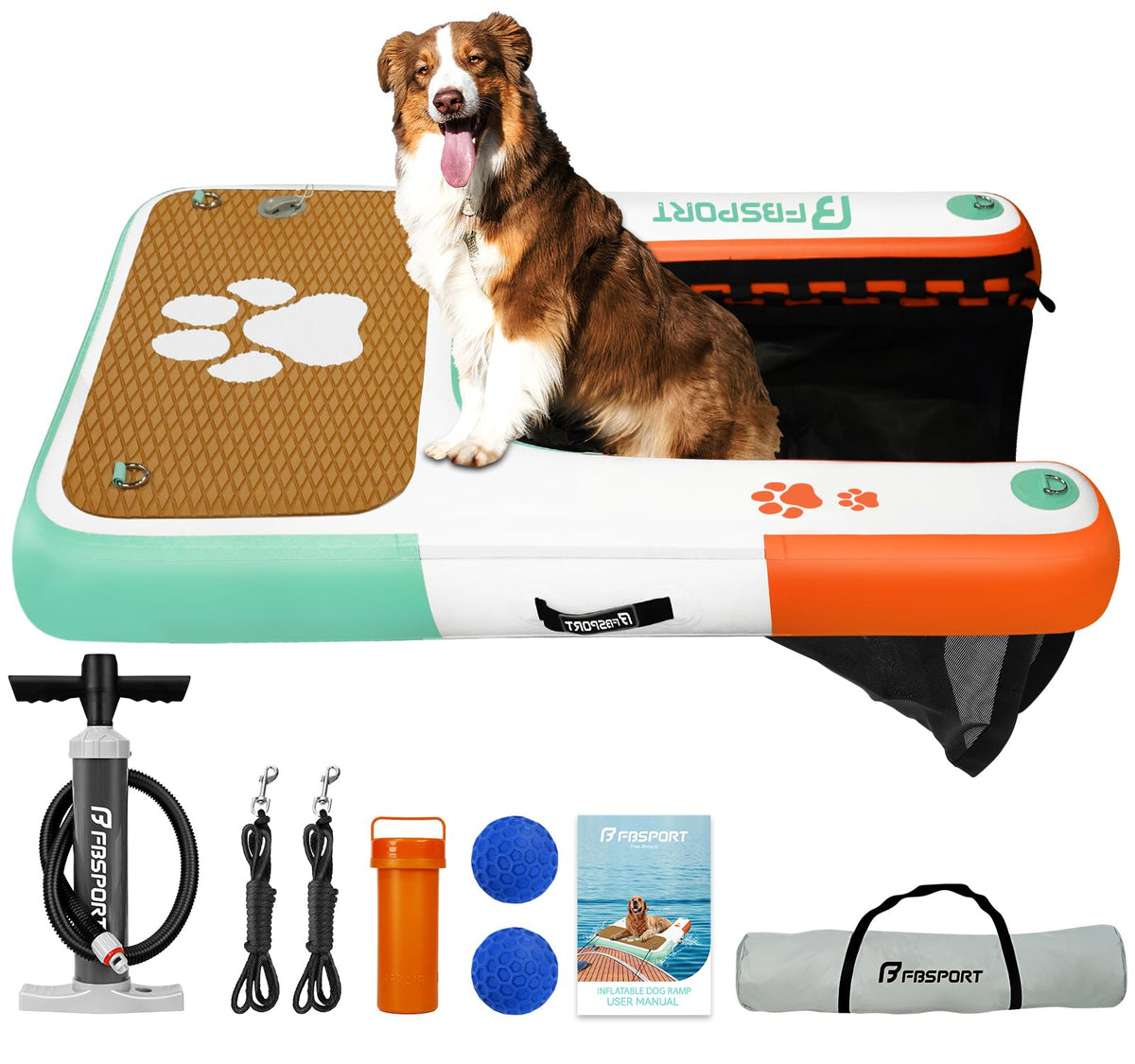 FBSPORT dog boat ramp entry point for easy water access.