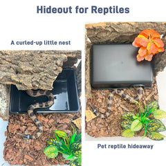 FCALIVV humid hideout cave small front view—ideal for hatchlings in cozy hides.