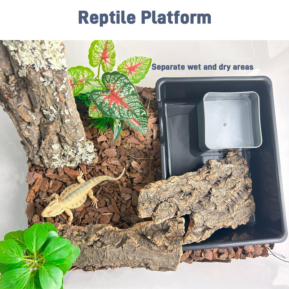 FCALIVV resin cave close-up—ultra-durable surface supports long-term terrarium setups.