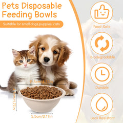 FdcZeyxior 8oz bowls with dimensions for portable travel feeding