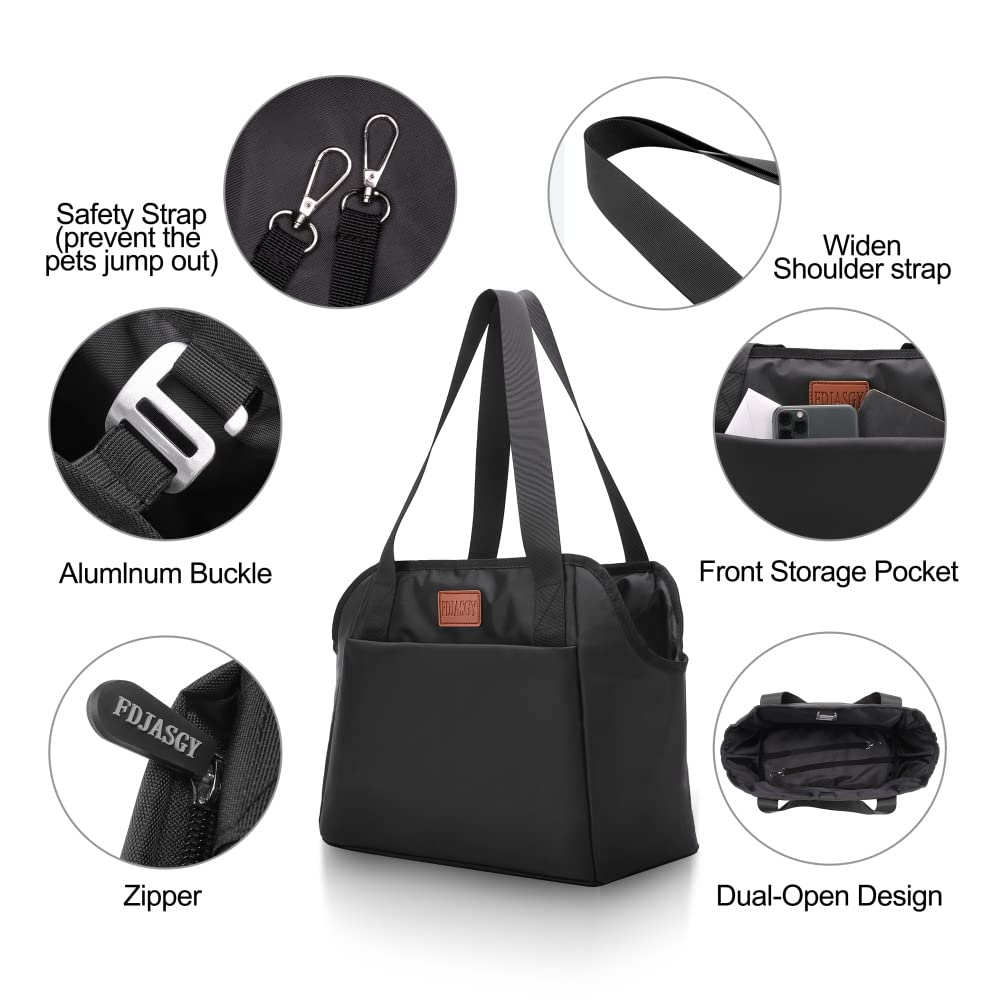 FDJASGY dog purse carrier front pocket highlights convenient storage for bags and essentials