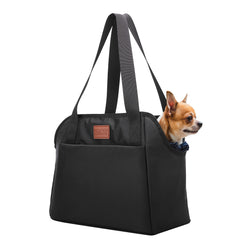 FDJASGY dog purse carrier outside view for easy air flow and pet interaction