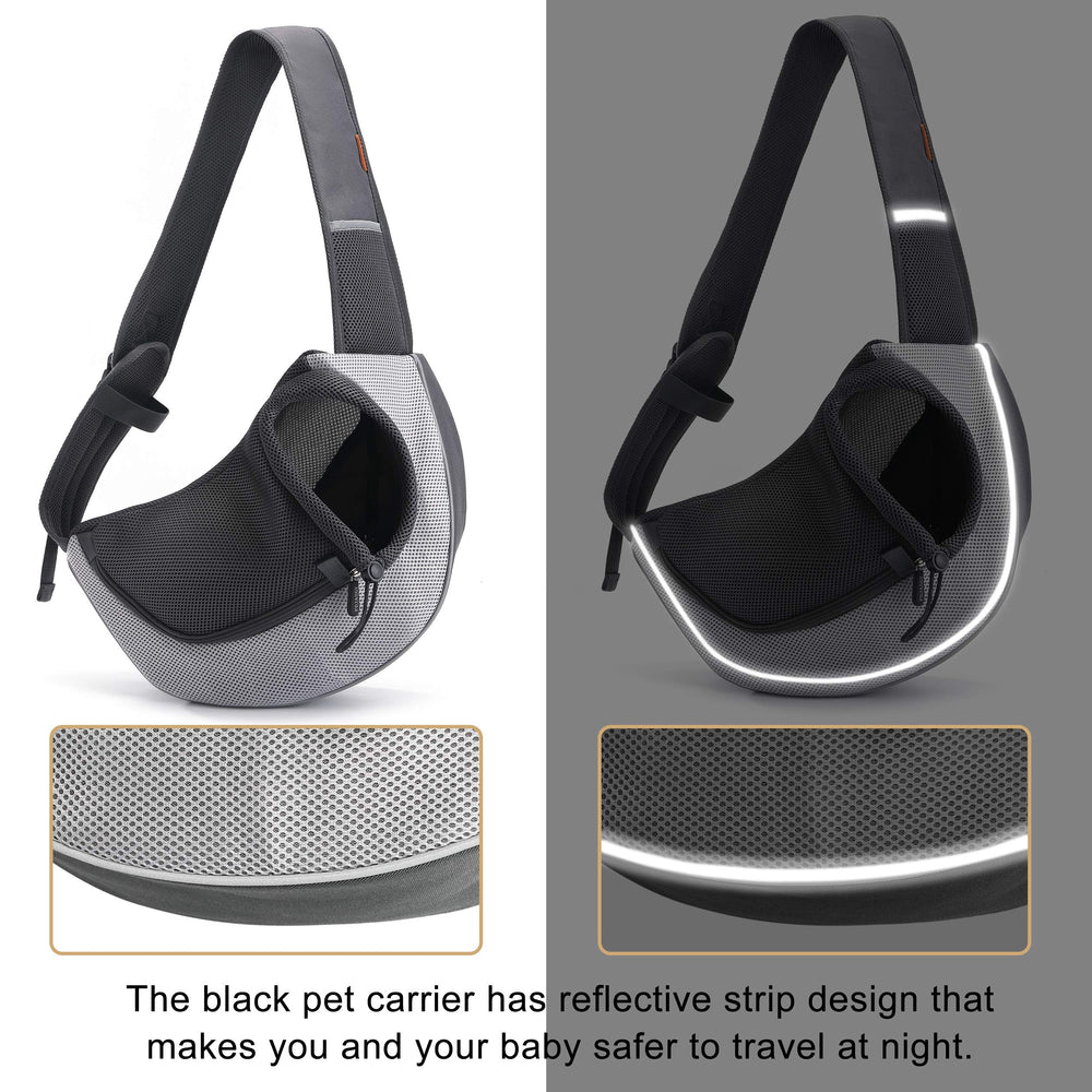 FDJASGY Pet Sling Carrier pouch-pocket stores essentials for quick access on the go.