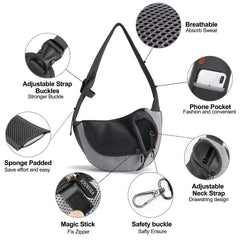 FDJASGY Pet Sling Carrier safety features keep small pets secure while you move.