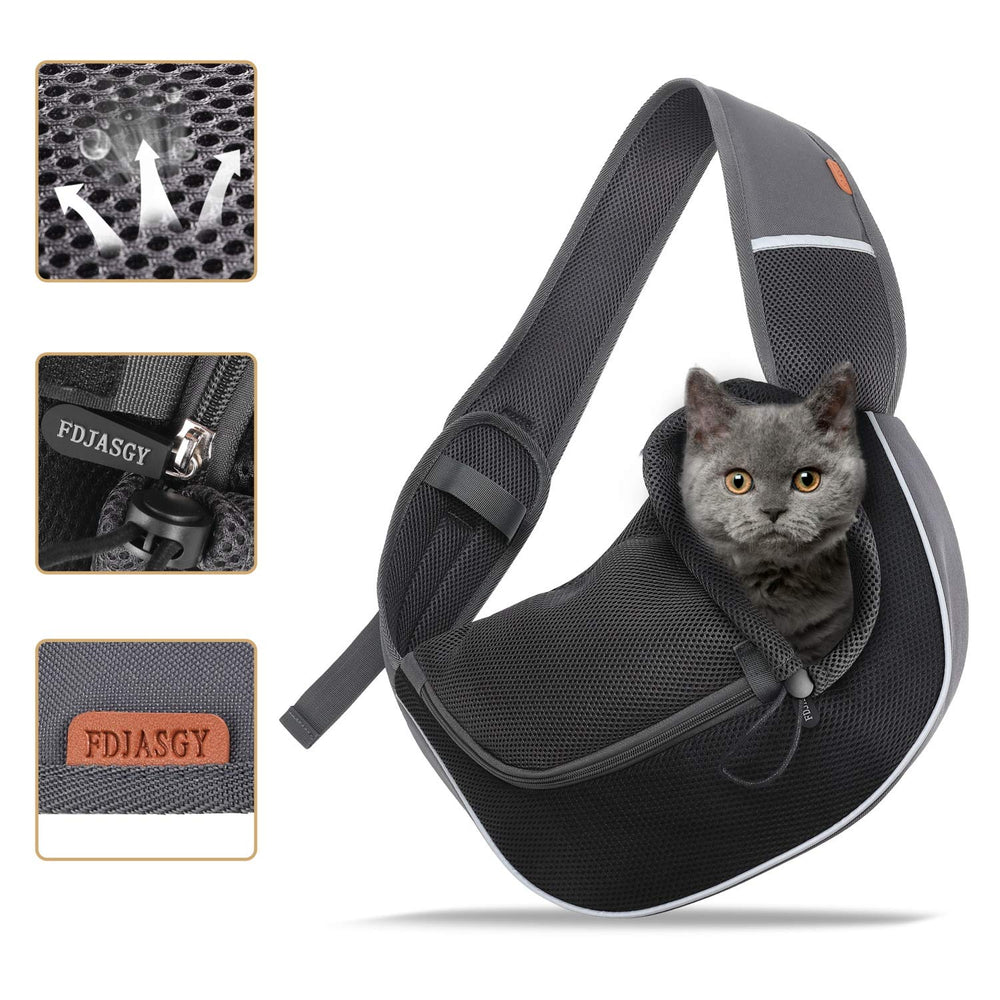 FDJASGY pet sling carrier travel-ready for cafes and parks