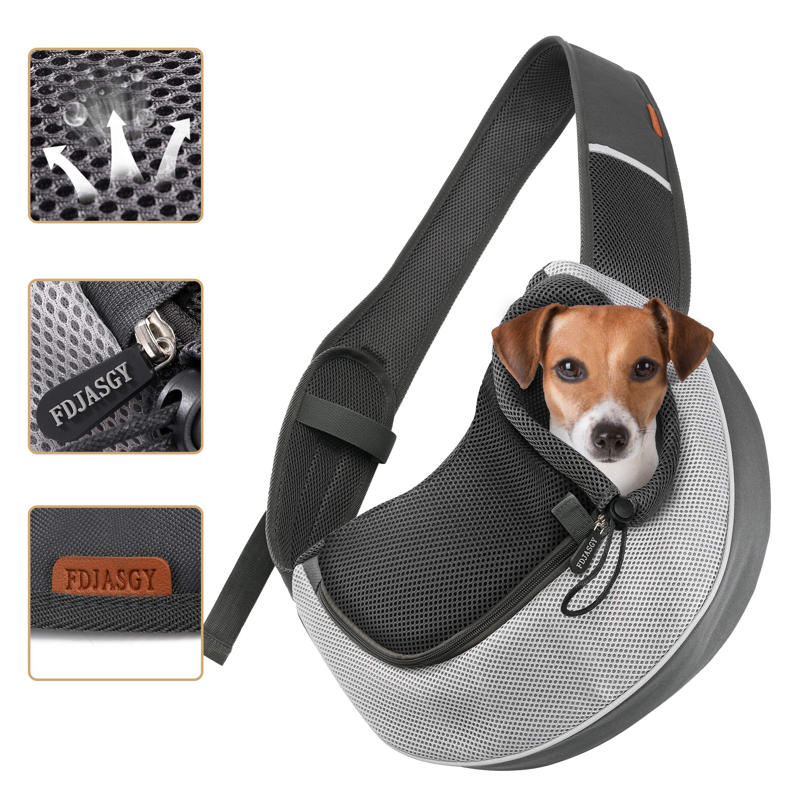 FDJASGY Pet Sling Carrier hands-free travel enables easy errands with your cat or dog.