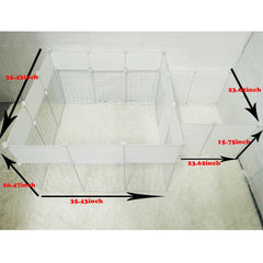 FDSDEFEN dog playpen assembly shape: modular panels enable versatile room setups.