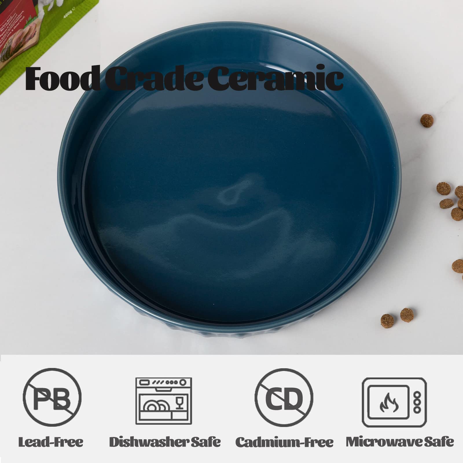 FE Fun Elements blue bowl with non-slip base to prevent sliding