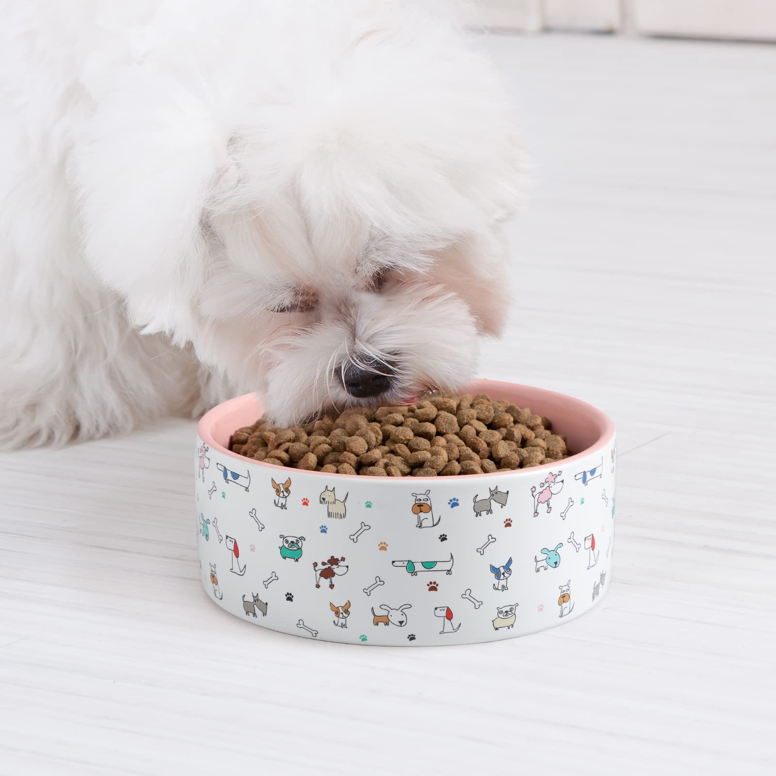 FE Fun Elements ceramic bowl microwave safe for warming meals.