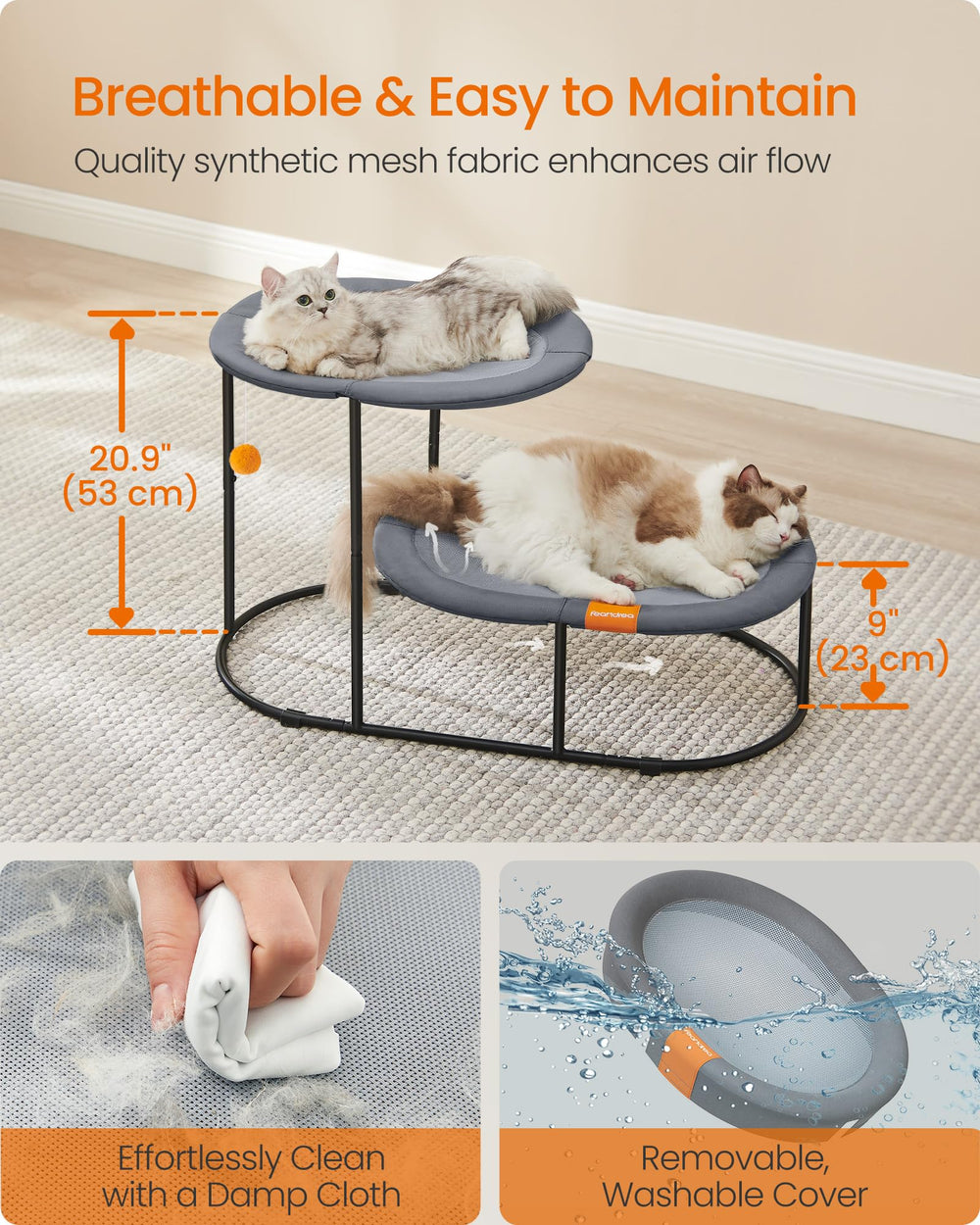 Feandrea dove-gray fabric shows tear-resistant, easy-care material
