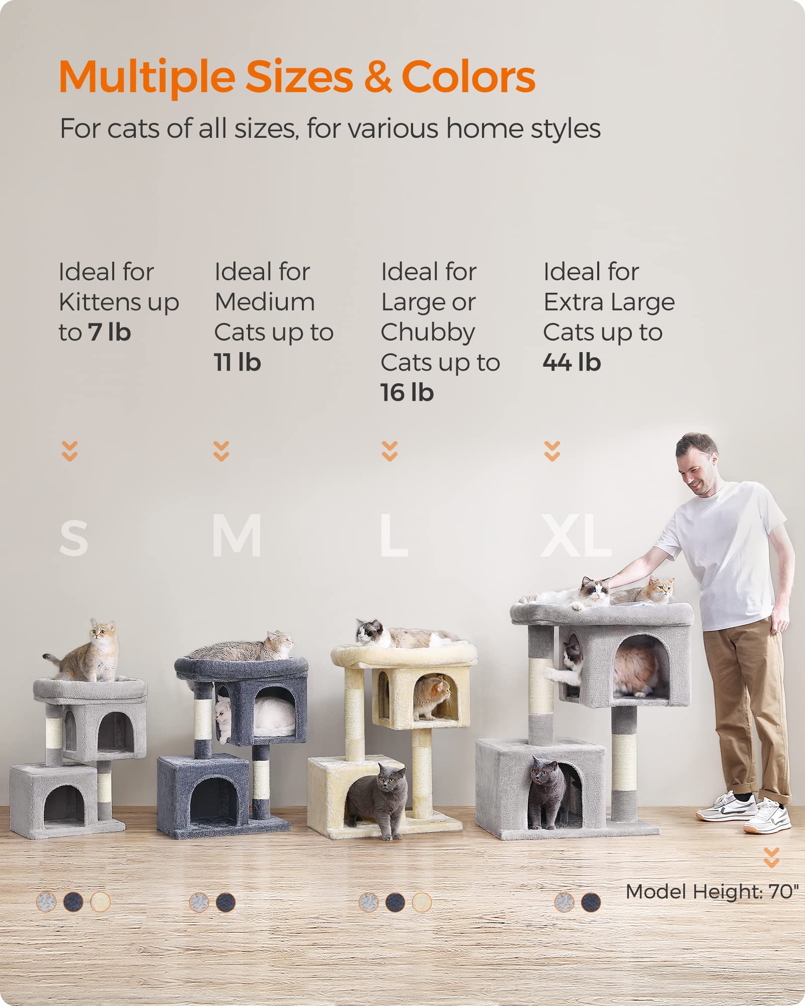 Feandrea Cat Tree anti-tip kit boosts stability for safe play