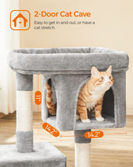 Feandrea Cat Tree scratching posts satisfy scratching instinct and protect furniture