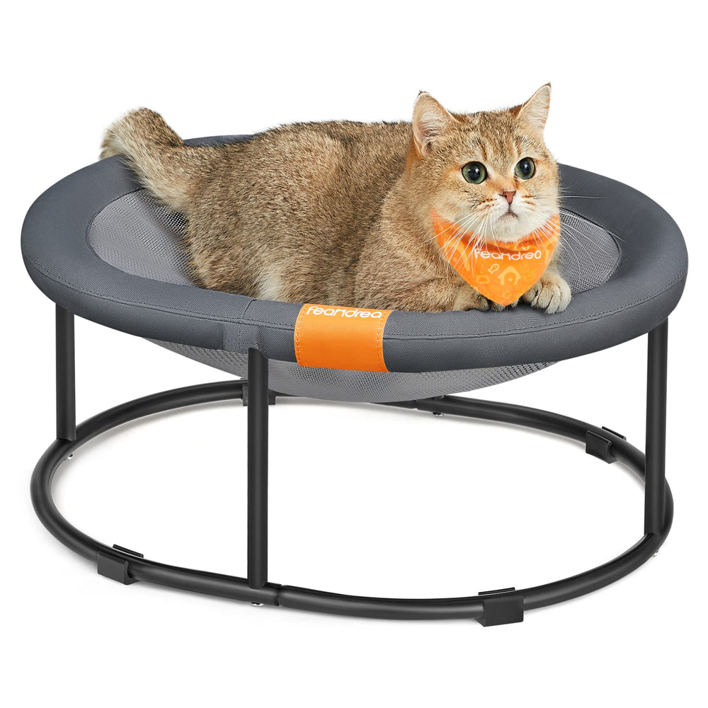 Feandrea pet bed oval sunken design offers secure lounging for cats.