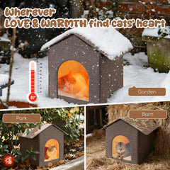 Fecuria cat house shows scratch-resistant fabric for durable outdoor use