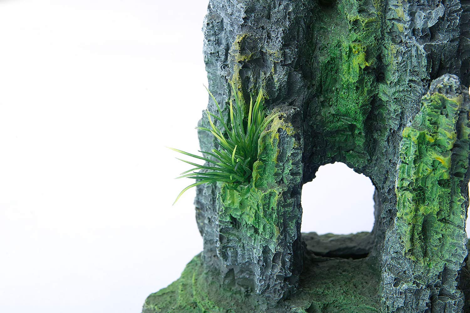 FEDOUR mountain ornament features a hollow opening for safe fish passage.