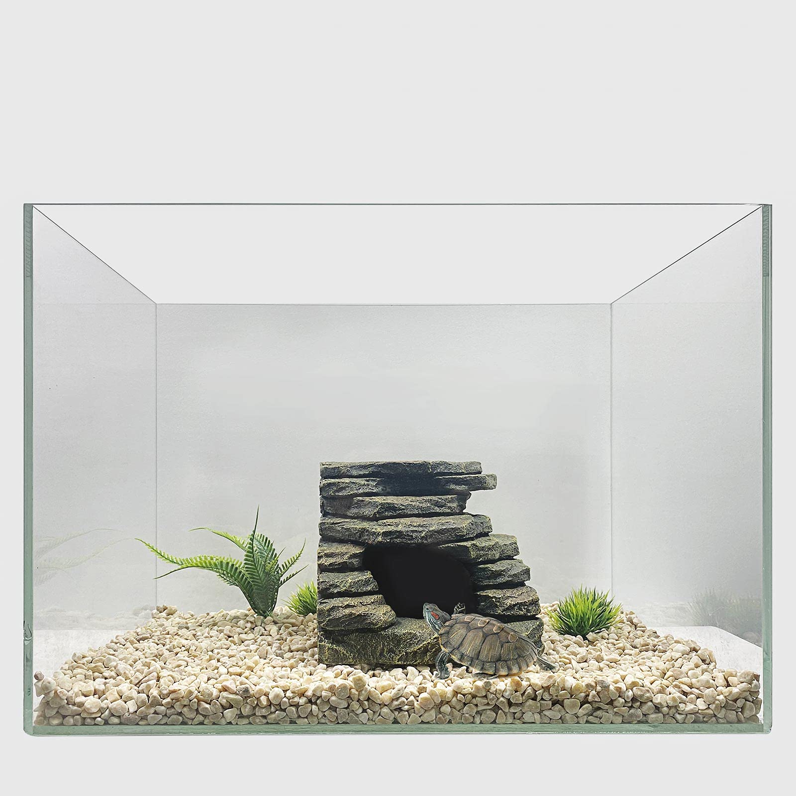 FEDOUR aquarium plant pack adds subtle greenery to complete the tank scenery.