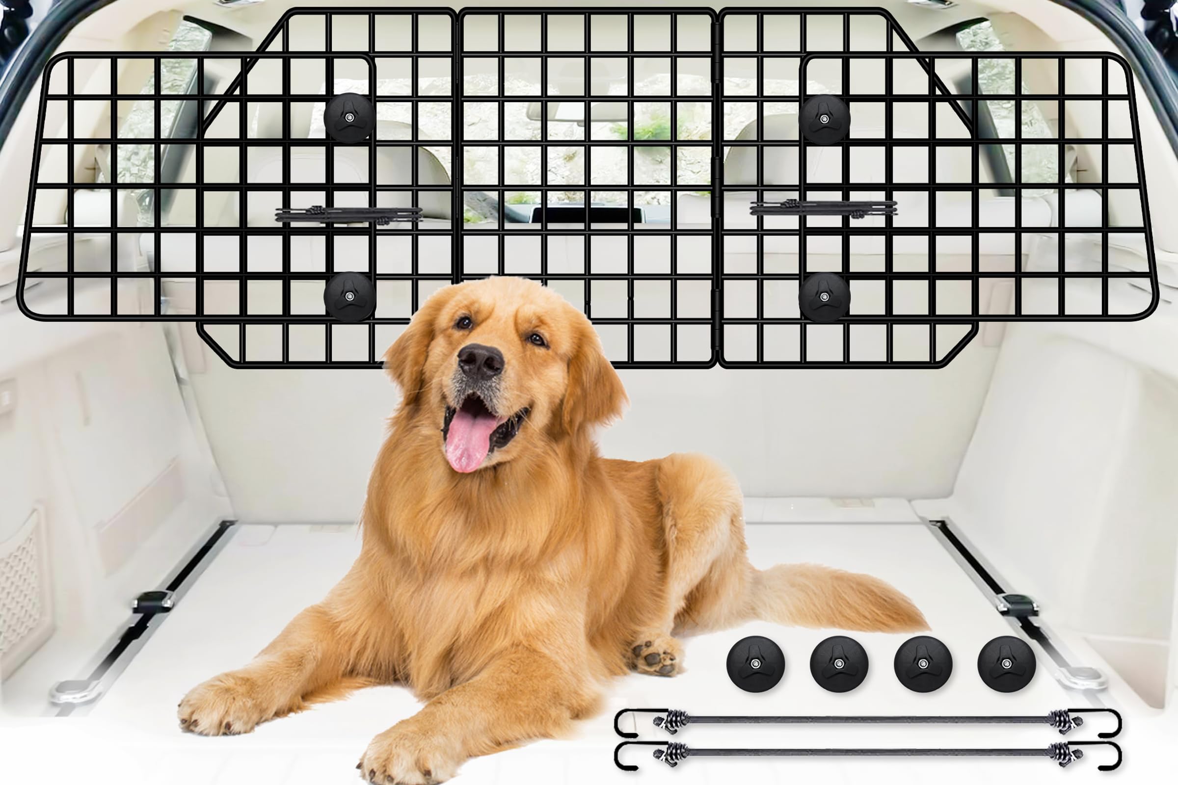 FEED GARDEN dog car barrier main panel keeps pets safely contained during road trips