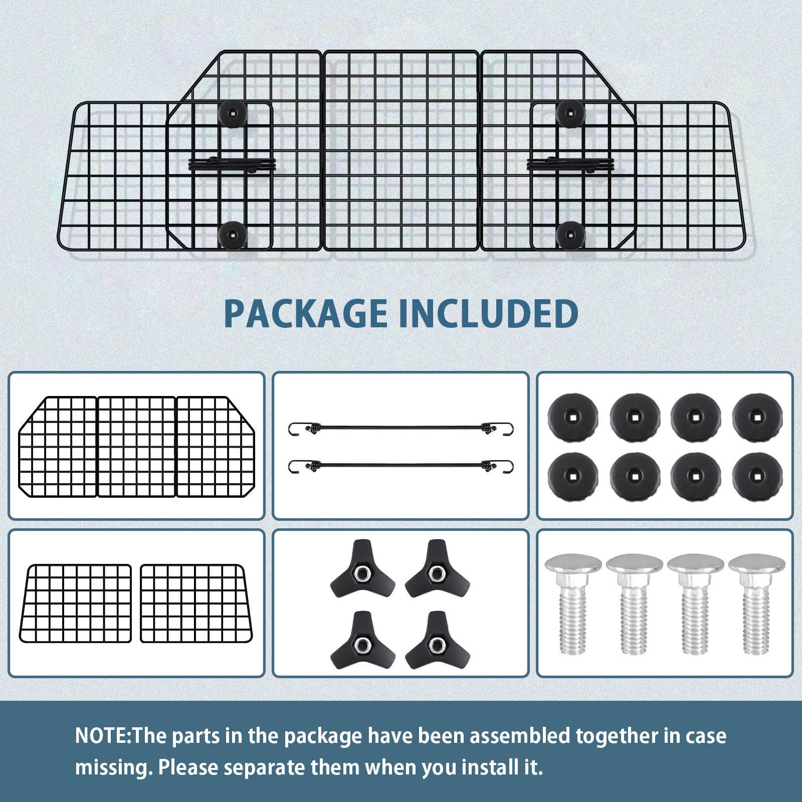 FEED GARDEN dog car barrier installation no-tools enables quick setup