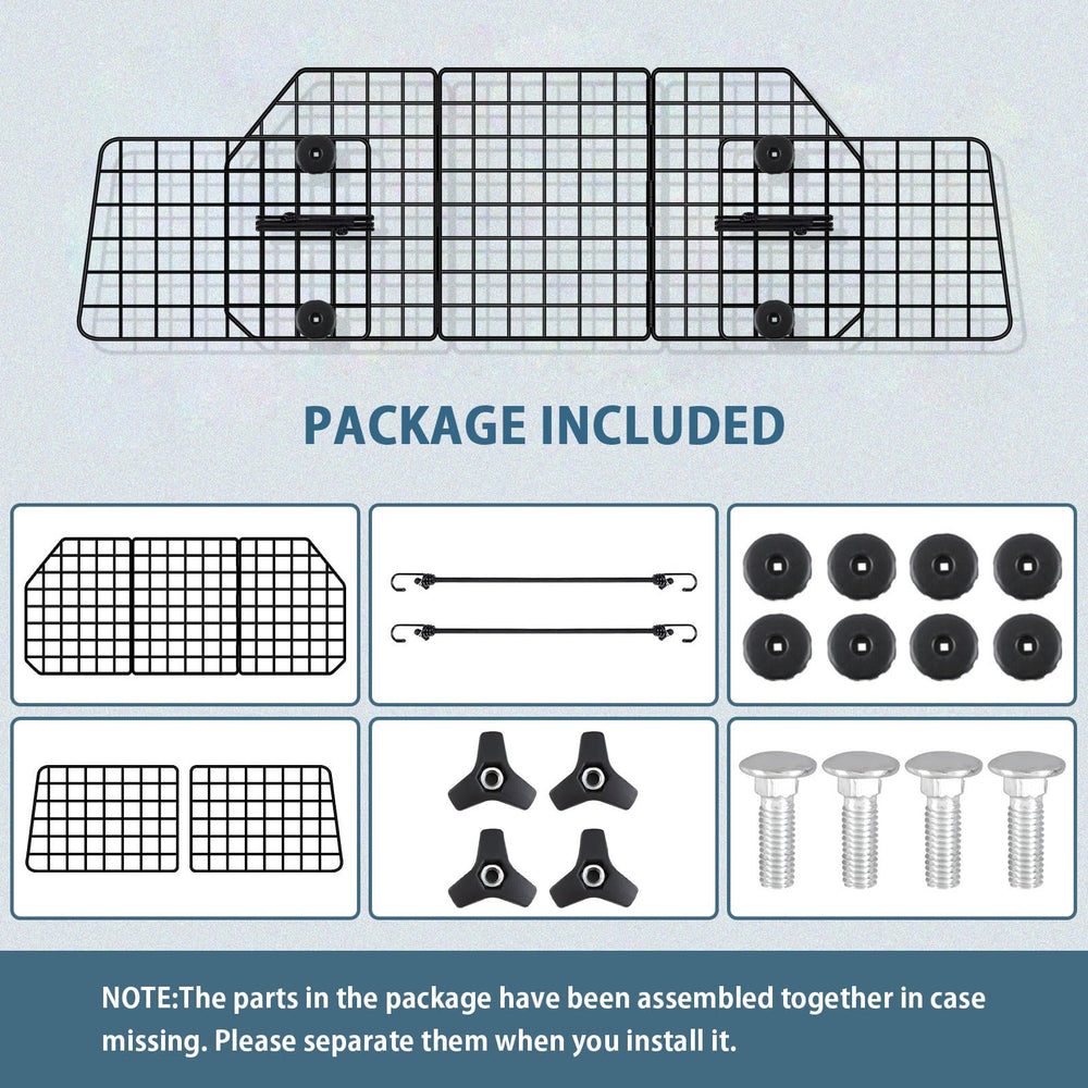 FEED GARDEN dog car barrier installation no-tools enables quick setup