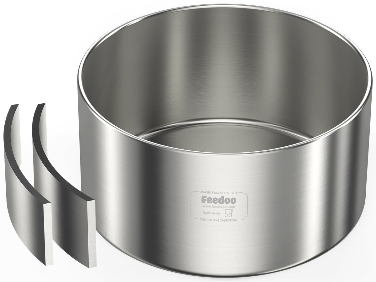 Feedoo 1Gallon double-walled insulated bowl keeps water cooler or warmer longer