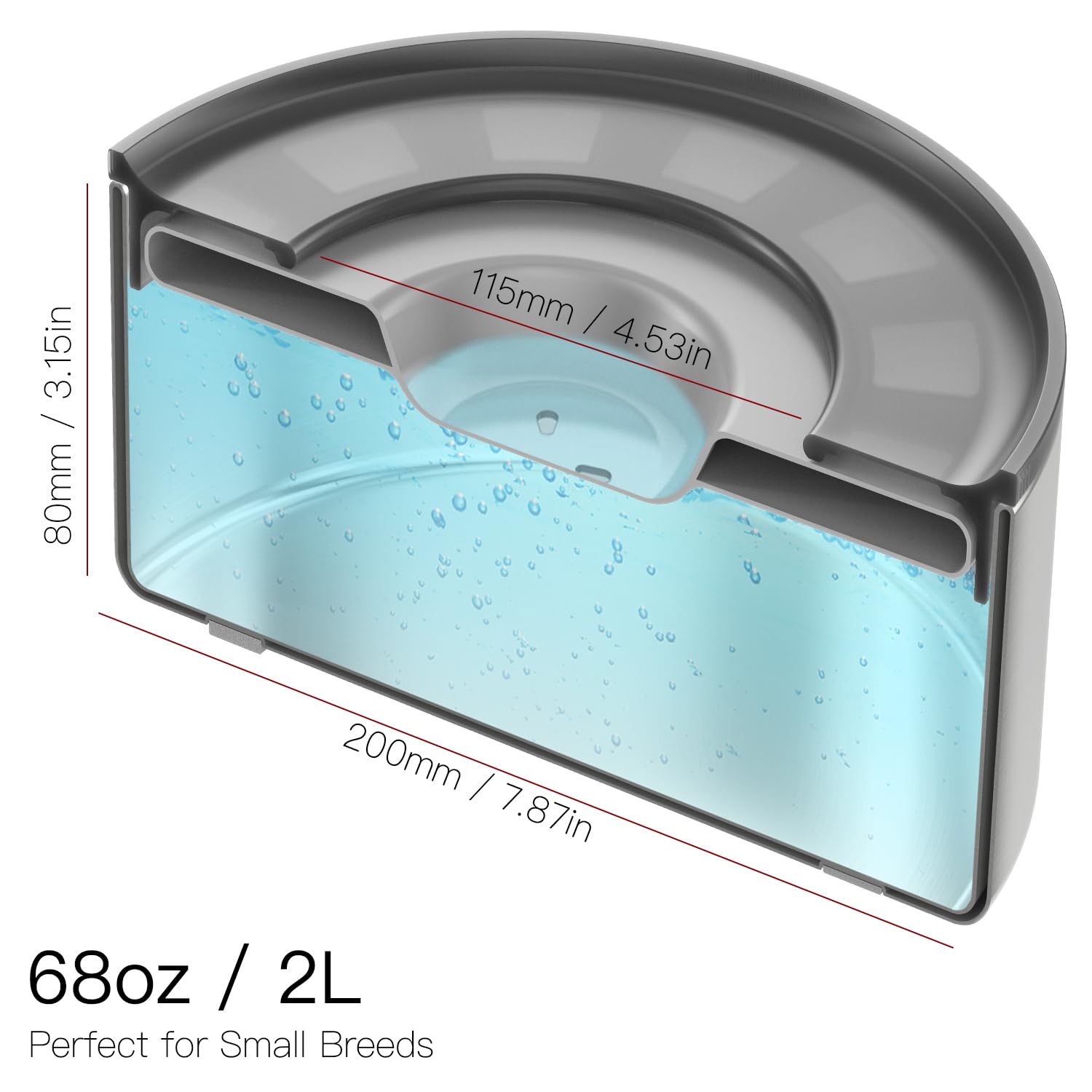 Feedoo non-slip-base keeps the bowl steady on floors