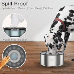 Feedoo splash-proof paws lid blocks pawing and minimizes spills