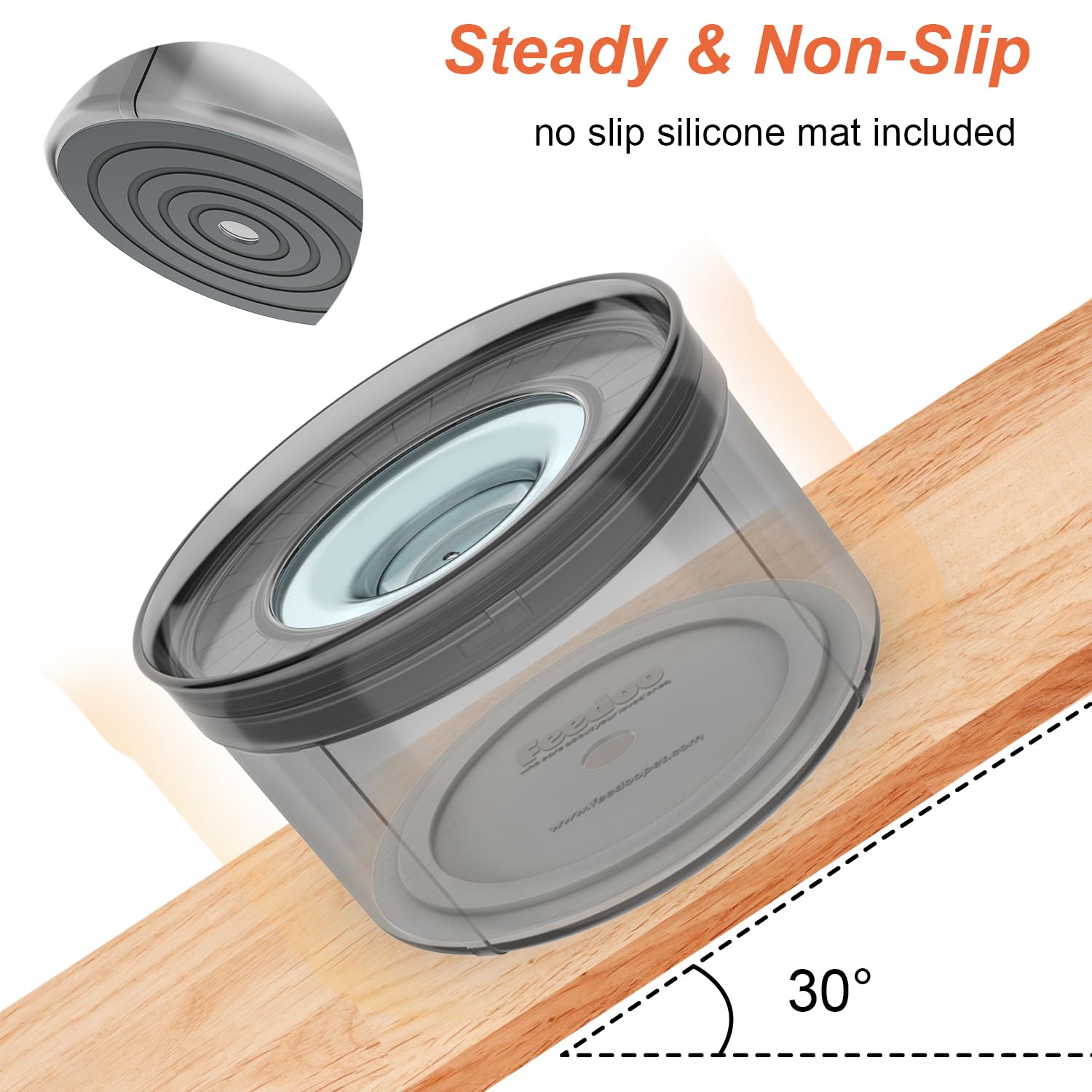 Feedoo no spill dog water bowl is dishwasher-safe for quick cleaning.