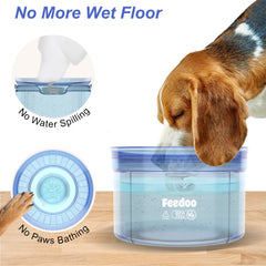 Feedoo Serenity Blue slow-drink feature helps minimize splashes during busy mornings.