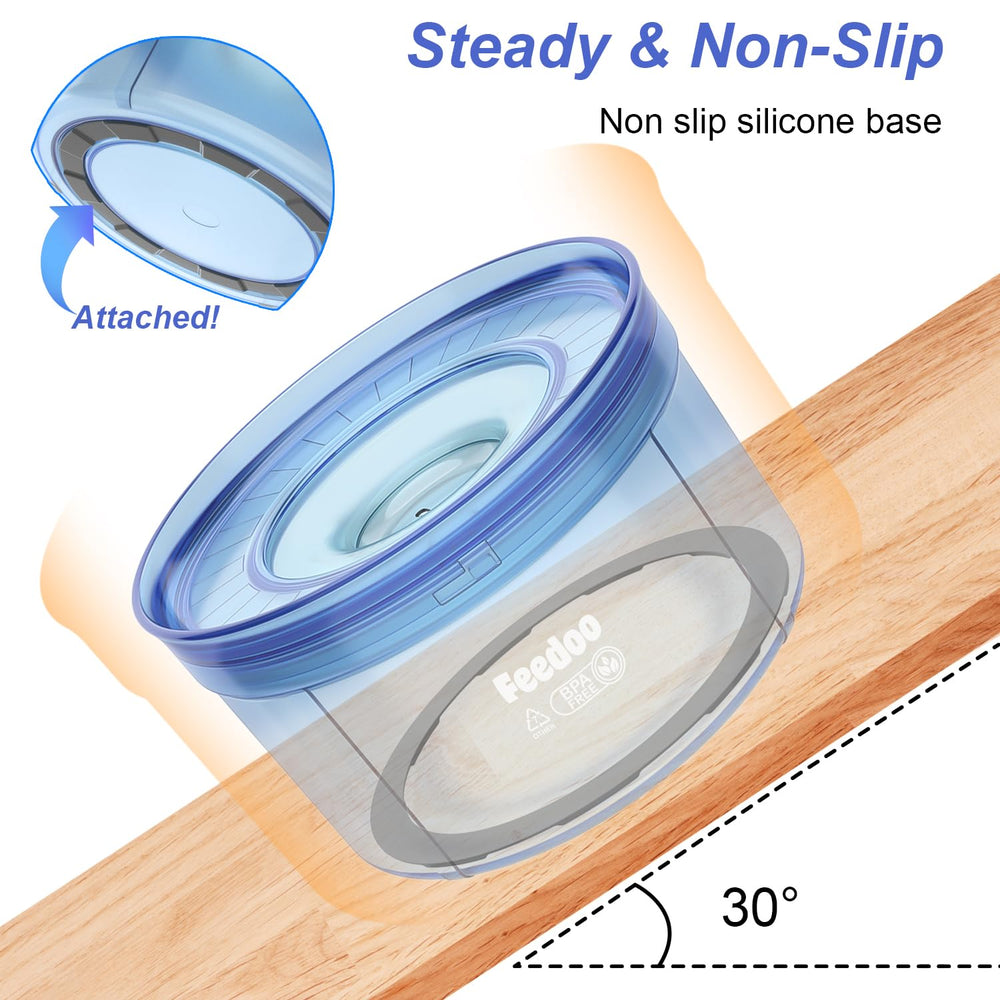 Feedoo Serenity Blue Tritan BPA-free bowl is durable and pet-safe.