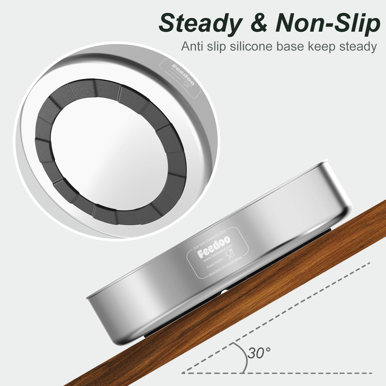 Feedoo Slow Feeder Bowl setup for small breeds with mamaged portions