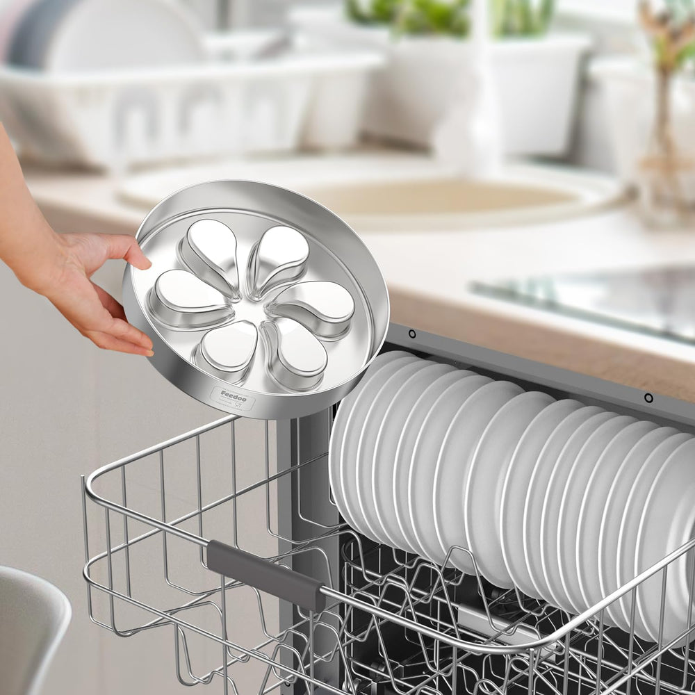 Feedoo slow feeder dog bowls dual-design-front-back — front slow-feeder and back compartment.