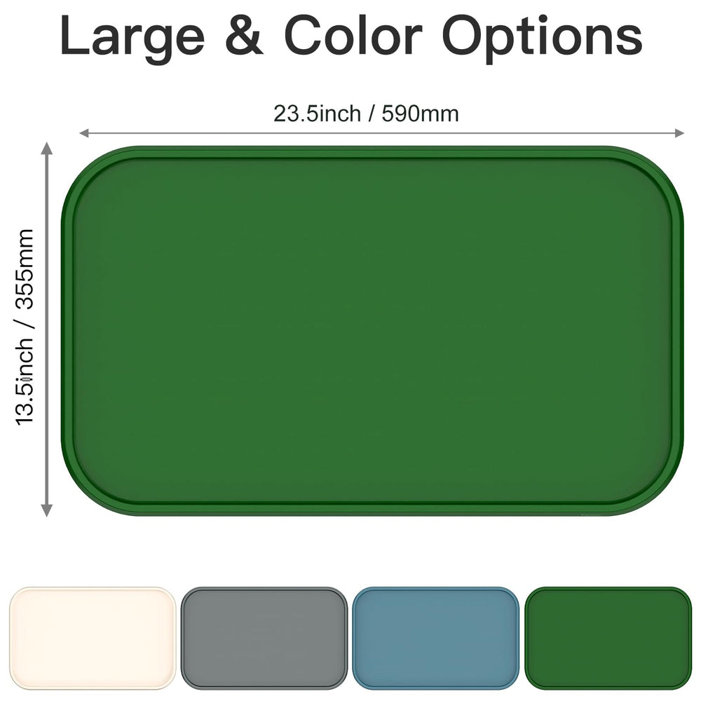 Feedoo waterproof silicone mat guards floors from water and food splashes.