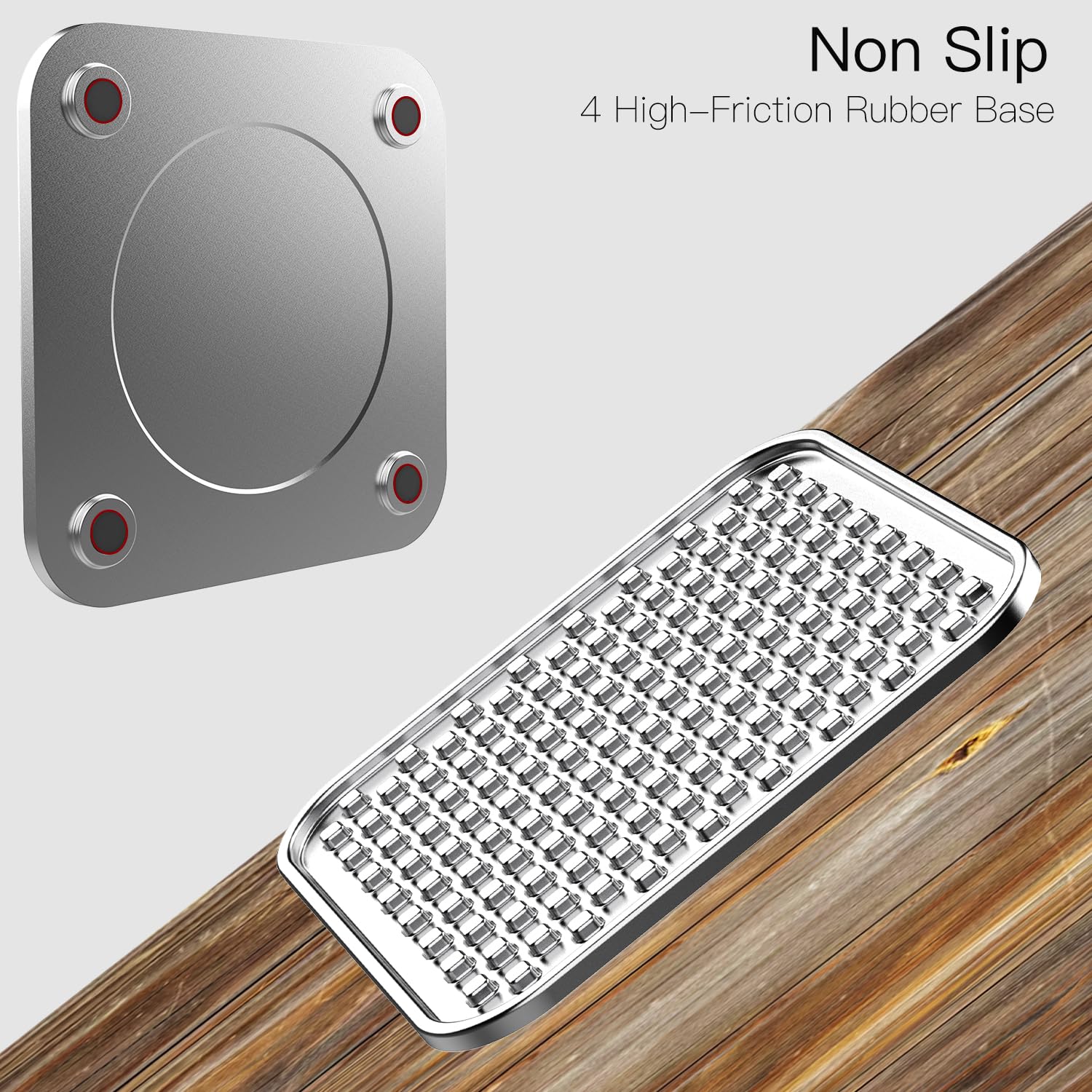 Feedoo chew-proof steel mat in use during calming treat time.