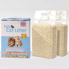 FEELING BEST tofu cat litter packaging demonstrates eco-friendly bags for easy storage