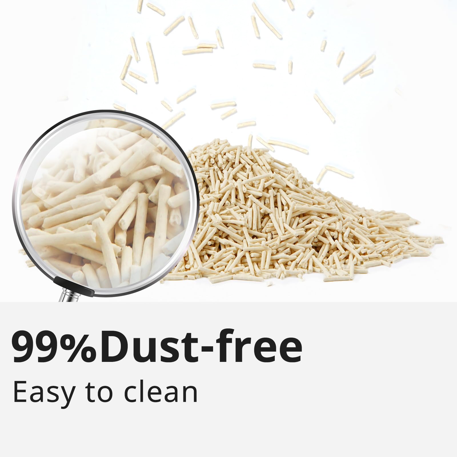 FEELING BEST tofu cat litter unscented formula suitable for sensitive cats and multi-cat households