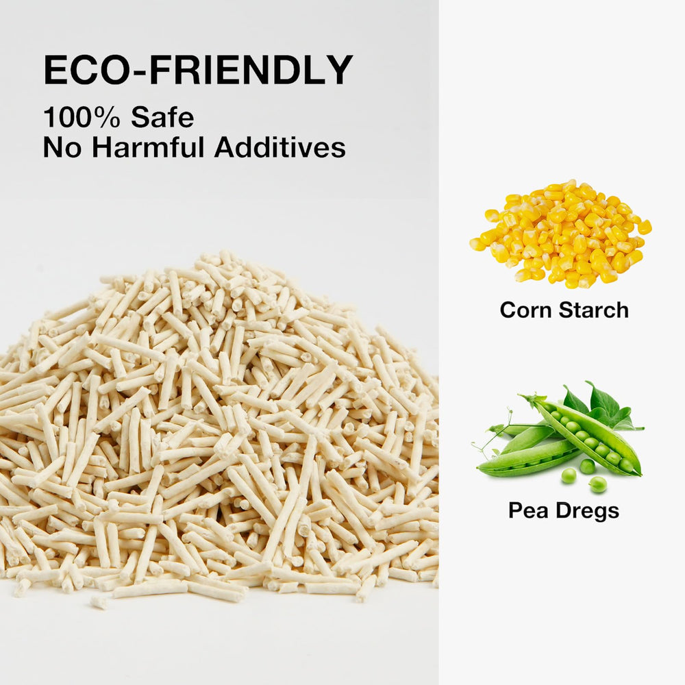 FEELING BEST tofu cat litter water-flushable feature enables easy disposal