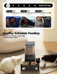 FEELNEEDY timed cat feeder control panel for easy programming