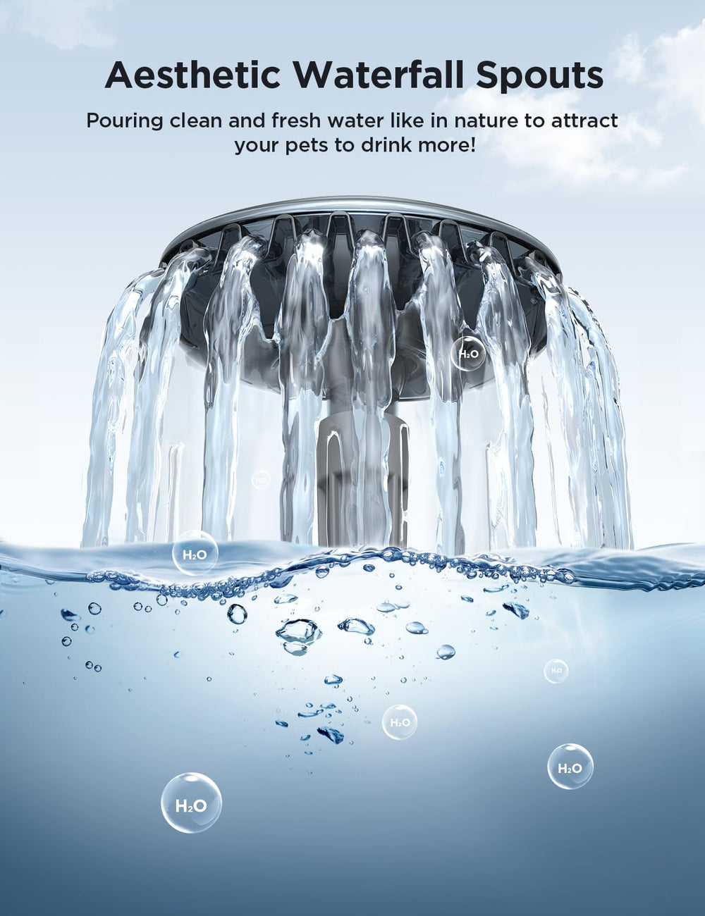 FEELNEEDY ion-exchange resin filter maintains fresh-tasting water.
