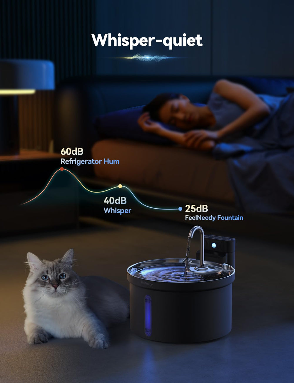 FEELNEEDY two water flows offer faucet and fountain styles