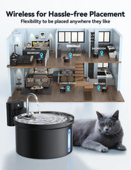 FEELNEEDY water tray in 304 stainless steel ensures safe, easy cleaning