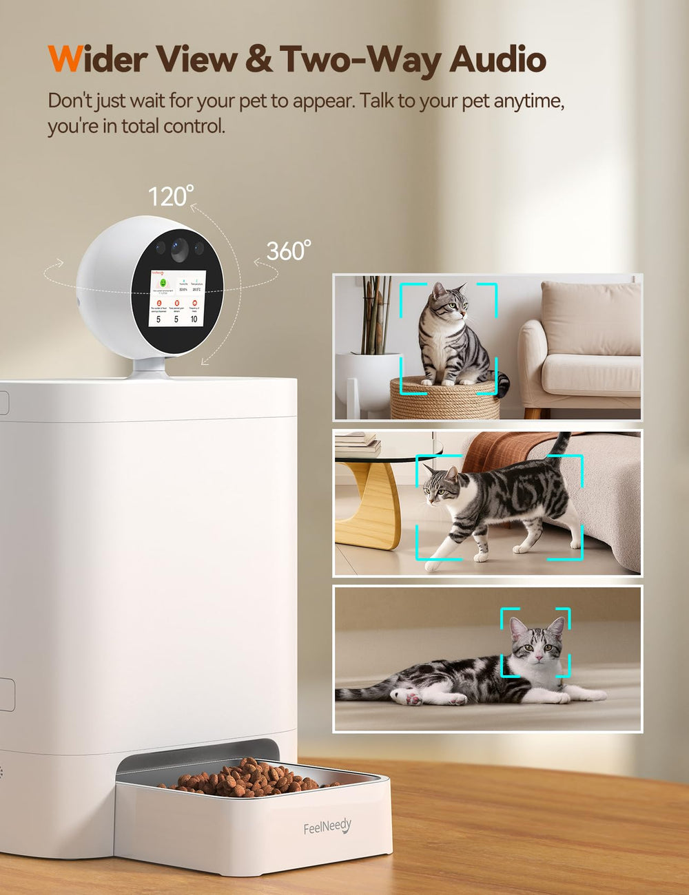 FEELNEEDY feeder-night vision keeps watch after dark