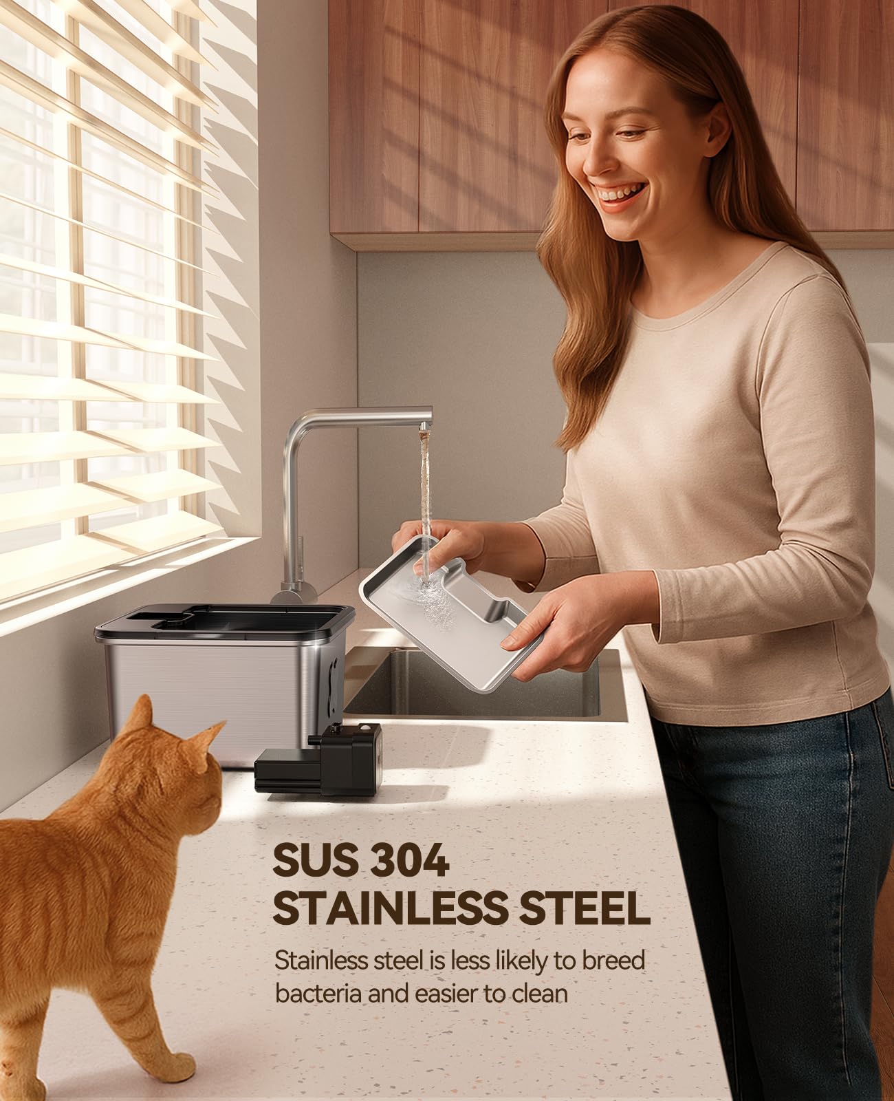 FEELNEEDY top-rack dishwasher-safe surface simplifies cleanup