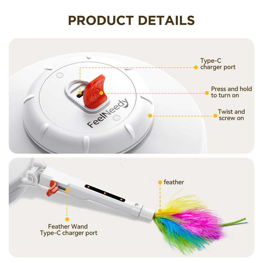 FEELNEEDY Gift-ready cat toy backed by reliable support and warranty.