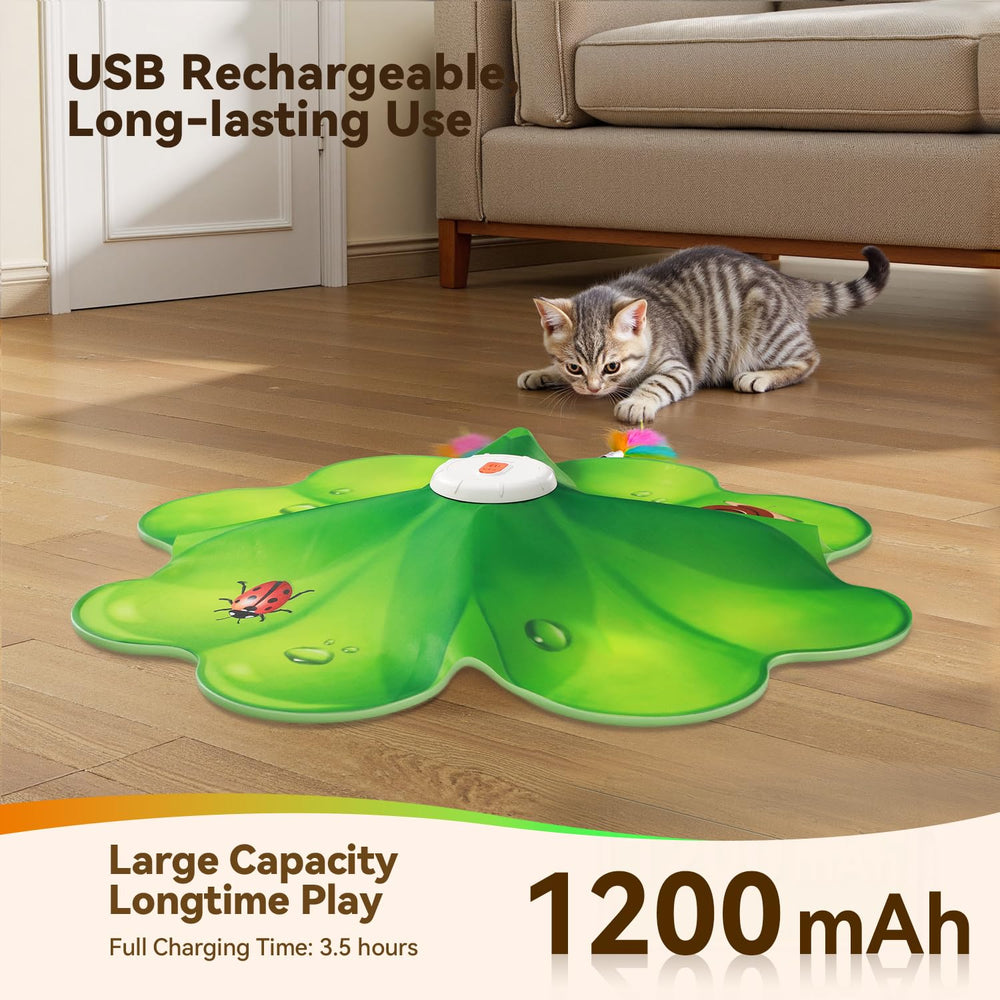 FEELNEEDY Cat Toy with Type-C recharge enables quick, convenient recharging.